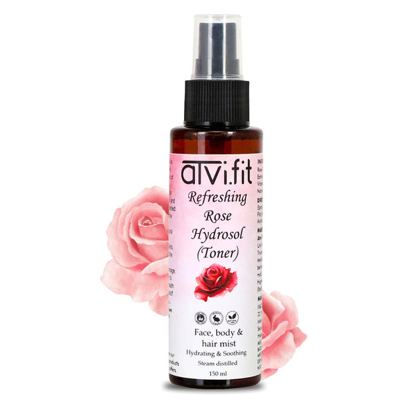 Refreshing Rose Hydrosol | Toner After Makeup | Pure Gulab Jal | Alcohol and Paraben Free 150ml