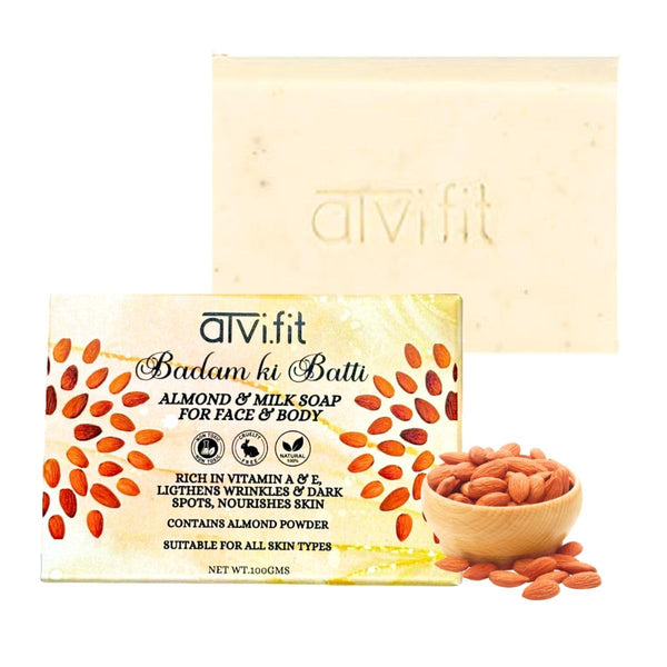 Badam ki Bhatti | Organic Soap Enriched with Coconut and Almond Oil | 100 gm