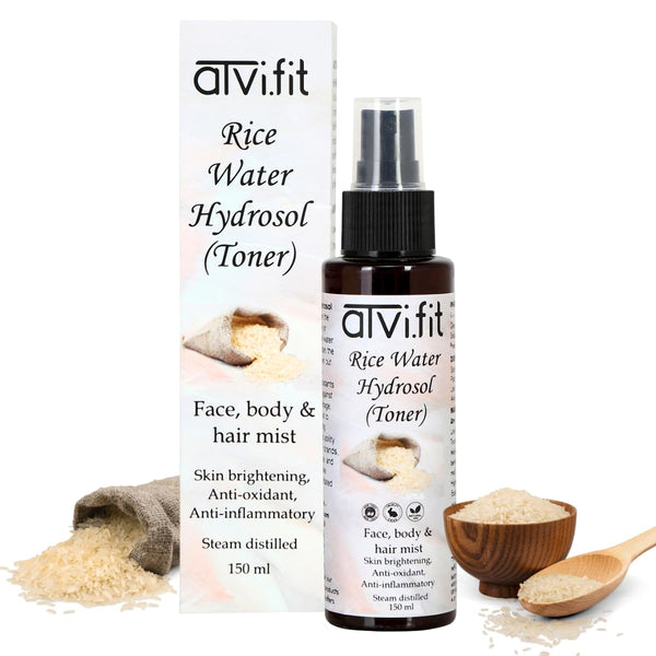 Rice Water Toner/ Hydrosol for skin and hair - Hydrates, Brightens, Revitalizes